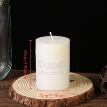 1pc white candle home emergency candle, white pillar wax, smokeless and odorless, for home lighting, church lighting candles
