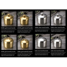 Useful Stainless Steel Sugar Bowl Gold Silver Large Capacity Seasoning Pot with Spoon Lid Durable Storage Jar Home