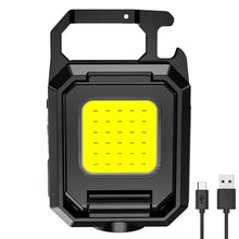 Clearance_LED Mini Keychain Light XPE Pocket Work Light COB Flashlight USB Rechargeable Emergency Flashlight for Outdoor Camping