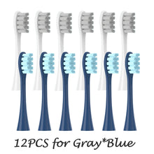 12PCS Vacuum Sealed Packed Replacement Brush Heads for Oclean X PRO/ Z1/ F1/ One/ Air 2 /SE Soft DuPont Deep Cleaning Nozzles