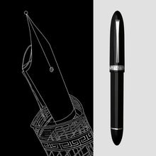 Pluma estilográfica de resina con émbolo triangular Majohn V60, punta EF/F, pluma de escritura, suministros de papelería para escuela, oficina y negocios, pluma de regalo