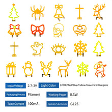 3V DIY LED Filament Light in Christmas and Halloween Shapes for Decor - image 6