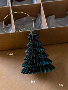 Christmas Decoration Origami Christmas Tree Honeycomb Ball Pendant Creative Snowflake Angel Pendant Ins Hanging