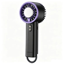 Semiconductor Cooling Handheld Fan, 5200mAh Rechargeable Portable Mini Fan, 199 Wind Speeds with LED Display, Ice-Cool Turbo Fan