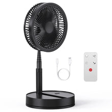 Telescopic Folding Desk Fan With 8000 mAh Wireless USB Rechargeable Adjustable Height Timing Remote control Fans
