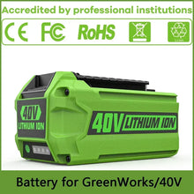 40V  6Ah rechargeable for G-MAX Li-ion Battery for Greenworks Manufacturer Replacement Battery for Lawn Mower Power Tools