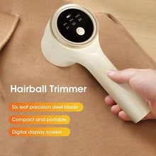 Rechargeable Electric Fabric Shaver with LED Display, Portable Lint/Fuzz/Pill Remover for Clothes/Home Textile, Winter Essential