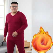 Conjunto de ropa interior térmica de invierno para hombre, talla 6XL, forro polar para mantener el calor, calzoncillos largos, holgados, elásticos, ropa de estar por casa y pijama.