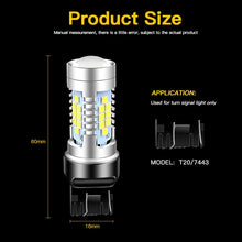 2 bombillas LED de luz diurna DRL Canbus sin error W21/5W 7443 T20 para Lada Kalina Granta Vesta