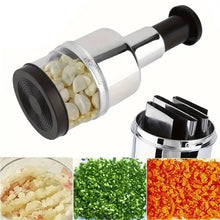 Stainless Steel Manual Hand Chopper Kitchen Tools Garlic Chopper Vegetable Slicer Mini Mincer Crusher for Garlic Ginger Herb Nut
