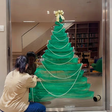Christmas Decoration Diy Glass Home Christmas Tree Window Shop Floor-to-ceiling Window Atmosphere Home Wedding Scene Layout