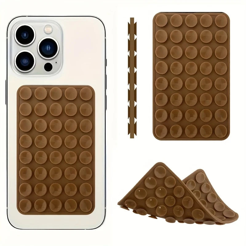 1 Suction Cup Style Phone Holder, Double-Sided Design, Strong Suction Force. Mobile Phone Accessories