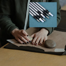 5-20pcs Fabric Leather Marker Water Erasable Pens Leather Silver Refill Pen Mercury Refillable Pen For Patchwork Leather Mark