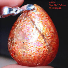 Natural Red Green Strawberry Quartz Arusha Orange Sunstone Pendant Necklace Women Men Jewelry Flash Fashion Stone Beads AAAAAA