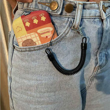 Phone Accessories Spring Rope Spiral Telephone Line Running Phone Rope Mobile Phone Strap Key Lanyard Bungee Cord Elastic Rope