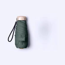 1Pc Mini Sun Umbrella Pocket Rain Umbrella Vinyl Folding UV Ultraviolet Protection Sun Shade Pocket Parasol Capsule