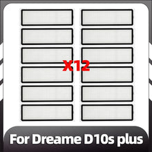Compatible for Dreame D10s Plus Robot Vacuum Main Side Brush HEPA Filter Mop Pad Dust Bag Replacement Spare Parts Accessories