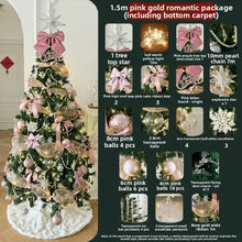 Christmas Tree Tabletop Decor DIY Pink Ornament Set for the Living Room Home Indoor Holiday Decoration Christmas Party Use