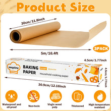 Non-stick Parchment Paper Roll for Air Fryer Baking Bread Cake Cookies Egg Dart Cooking Grilling Steaming Kitchen Cooking Supply