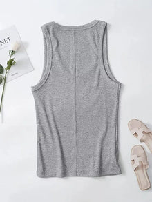 2025 Spring/Summer New Product Women's Slim Fit Solid Color Suspended Ribbed Tank Top Spicy Girl Style T-shirt
