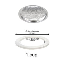 Moka Rubber Seal Filter Replacement Gasket Seal For Coffee Espresso Moka Stove Pot Top Coffee Maker Kitchen Bar Accessories