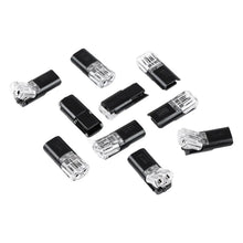 10/20pcs 2 Pin 2 Way Universal Compact Wire Terminals, No Wire-Stripping Required, Toolless Spring Wire Connectors