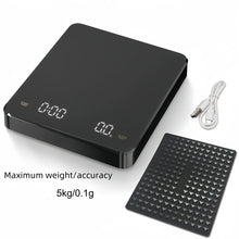 High-precision Electronic Coffee Scale with Waterproof Pad LED Display USB Timing Professional Home Coffee Accessories 3kg/5kg