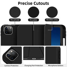 For iPad A16 11th 10th 9th 8th Air 4th 5th Generation 10.9 inch Pencil Holder Case iPad Pro 11 12.9 13 inch Tablet Funda Cover