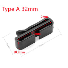 10 Pcs/Pack Quick Slip Keeper Buckle End Clip Slider Black For Molle Tactical Backpack Adjusting Strap Webbing 15-50mm