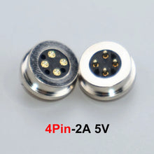 JCD 1Pair 2/3/4/5/6/Pin Male Female Waterproof Round Shape Magnet Suction Spring Pogo Pin DC Power Charging Magnetic Connector ﻿