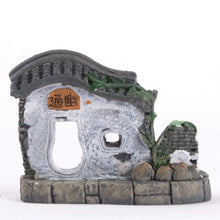 Cute Resin Miniature Statue Mini House Figurines Chinese Rural Sense DIY Scene Statue Bonsai Decor Fairy Garden Micro Landscape