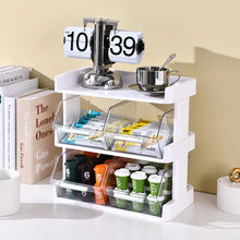 Tea Bag Storage Box Office Coffee Organizer Drawer Rack Mask Lipstick Cosmetics Rack Kitchen Organization Desk Storage Shelf