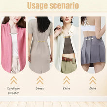 1 clip ajustador de cintura y camisa, broches retro para vestidos, chales, cárdigans, suéteres, ropa y pantalones