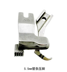 Industrial Walking Foot Sewing Machine Parts, Welting Presser , 2.5mm/4mm/5.5mm, All Steel Inner And Outer
