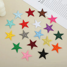1pcs Small Star Embroidery Patches For Clothing Jeans Hat Iron on Sticker Love Appliques Stripes Garment Sewing Supplies