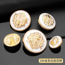 Vintage Gold Metal Shank Buttons, 10 Pcs Round Buttons for Suits and Coats - image 13