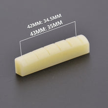 6 String Real Guitar Bone Nut 42*6*9MM/43*6*9MM and 72*3*9mm/72*3*12mm Bridge Saddle  Bone for acoustic/ LP electric guitar