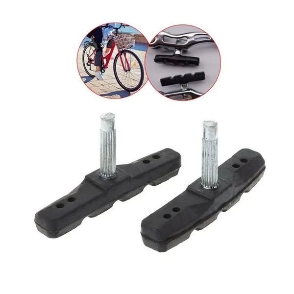 2Pcs Brake Pads Silent Rubber V Brake System Bike Parts Bicycle Cycling Safety Blocks MTB Mountain Bike Accessories