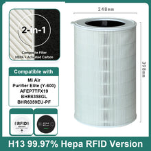 For Xiaomi Hepa Filter Elite Y-600 Xiaomi Activated Carbon Filter Elite Y600 Xiaomi Air Purifier Elite Y600 Filter AFEP7TFX19-GL