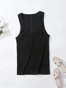 2025 Spring/Summer New Product Women's Slim Fit Solid Color Suspended Ribbed Tank Top Spicy Girl Style T-shirt