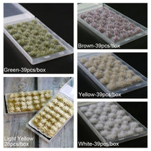 Resin Artificial Grass Tuft Multicolor Simulation Model Miniature Snowfield Grass Bushes Sand Table Scene Micro Landscape