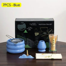4/6/7PCS Japanese Matcha Set with Ceramic Bowl Bamboo Matcha Whisk and Tea Scoop for DIY Tea-making Tools Accessories