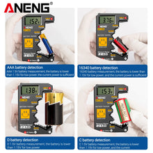 ANENG BT189 battery tester can measure AA/AAA/C/D/9V/button battery  household LCD display power  high-precision display tester