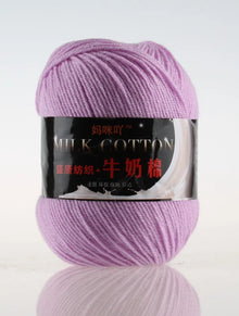 1Pc 50g Milk Cotton Knitting Yarn Crochet Yarn Hand Knitted Line DIY Knit Sweater Scarf Hat sock blanket amigurumi threads 120M