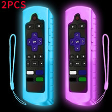 1/2/3 piece of luminous silicone universal remote control set with hanging rope suitable for TCL Hisense Roku TV remote control