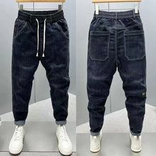 Luxury Harem Casual Jeans Spring Autumn Denim Jeans Men's Pants Fashion Korean-Style Loose Mid-Waist Streetwear Small-Leg Pants