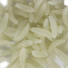 50Pcs Soft Silicone Maggots Baits Fishing Lures Artificial Baits Jigging Wobblers