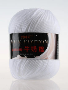 1Pc 50g Milk Cotton Knitting Yarn Crochet Yarn Hand Knitted Line DIY Knit Sweater Scarf Hat sock blanket amigurumi threads 120M