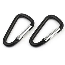 5PCS Outdoor Carabiner D-shaped Bold Metal Travel Kit Camping Aluminum Survival Gear Mountaineering Hooks