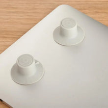 4pcs Laptop Computer Cooling Feet Anti-Slip Elevation Holder Kickstand Suction Cup Heat Reduction Pad Universal Stand Corner Pad